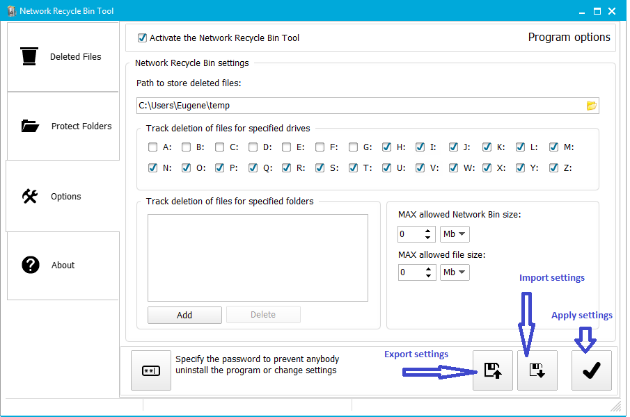 deleted network files